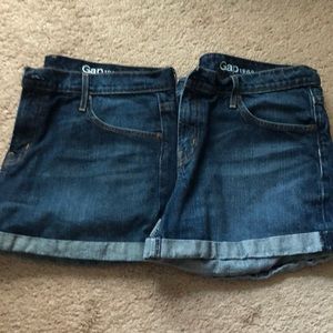 2 pairs of Gap jean shorts